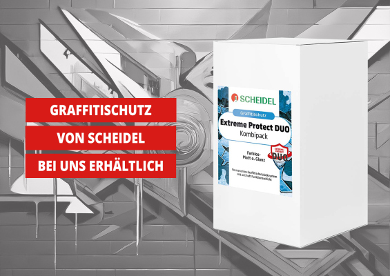 Graffiti- &amp; Oberflächenschutz-Systeme von Scheidel – Jetzt im Onlineshop: Systeme gegen Graffiti, Schmutz und Feuchtigkeit - 